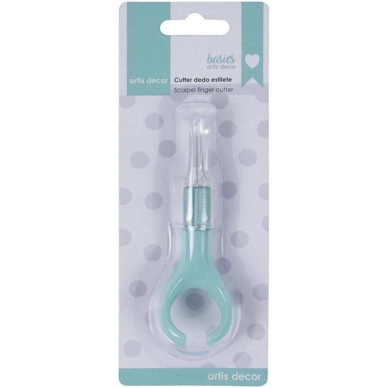 CUTTER DE DEDO ESTILETE COLOR MINT