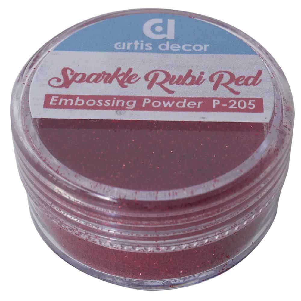 Polvo de embossing SPARKLE RUBI RED