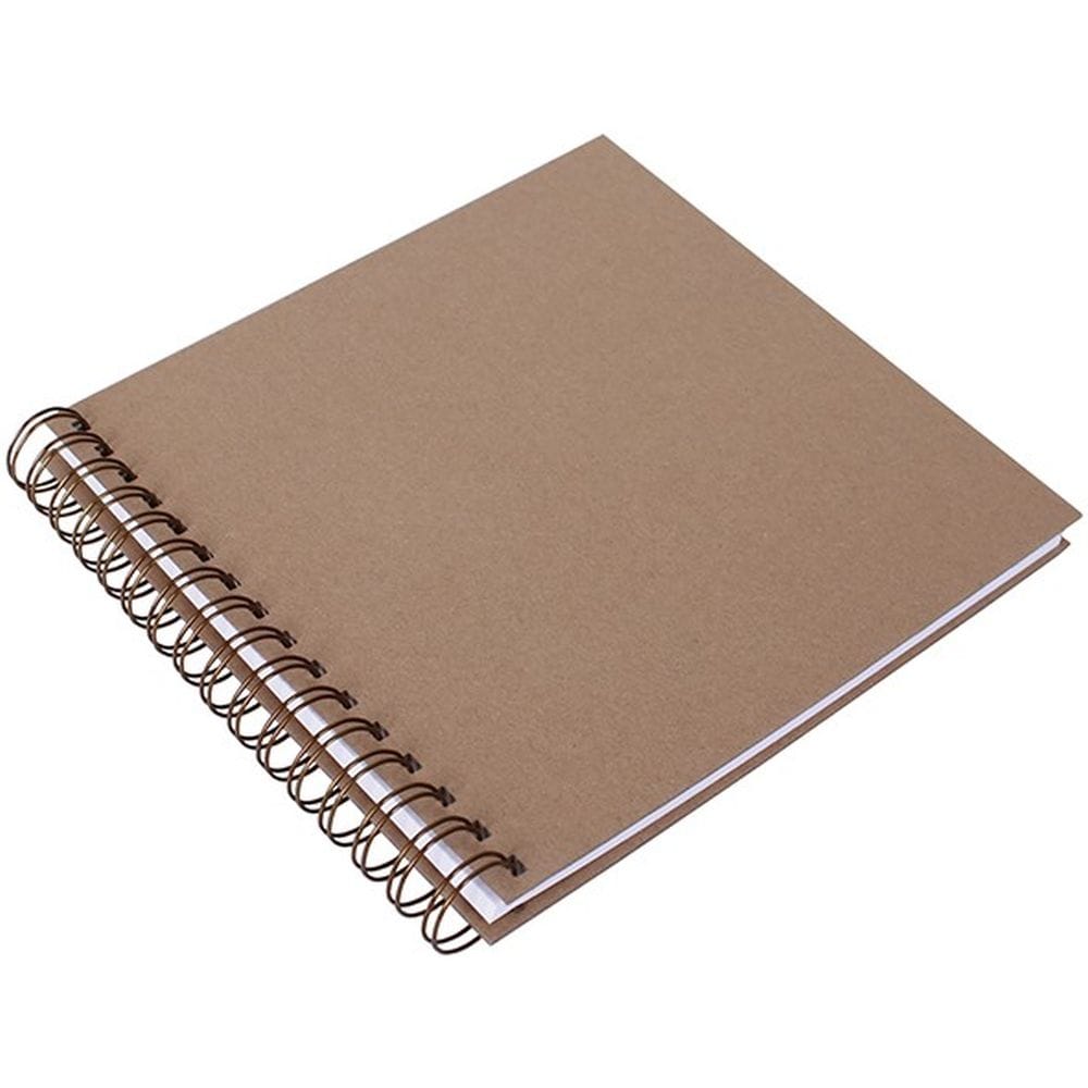 ALBUM KRAFT 20 HOJAS BLANCAS 21X20CM. (WIRE-O BRONCE ENTERO)