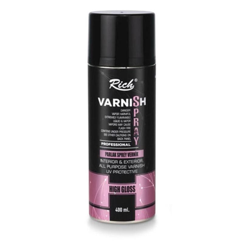 SPRAY BARNIZ BRILLO RICH 400CC.