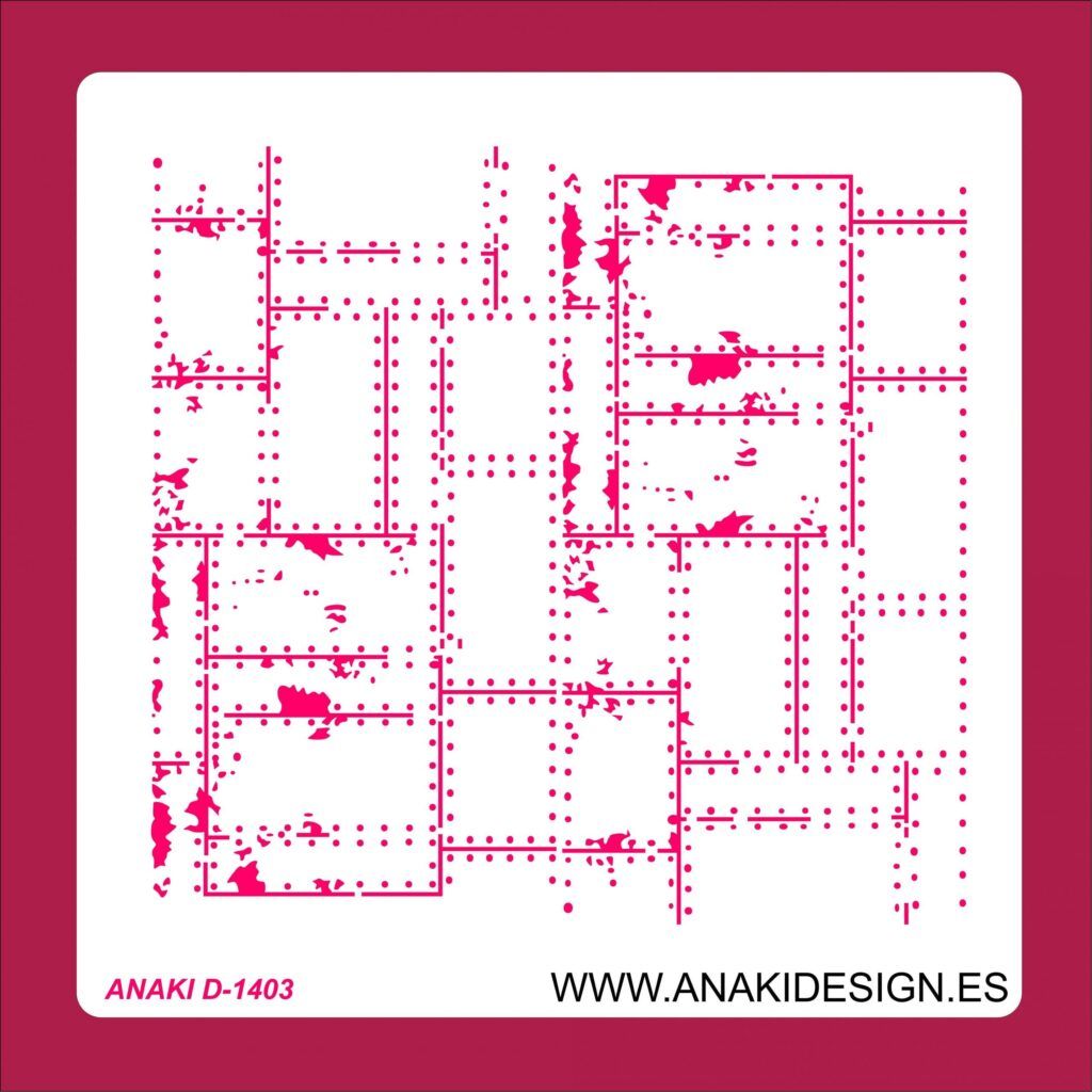 STENCIL TEXTURA METAL 30X30 CM