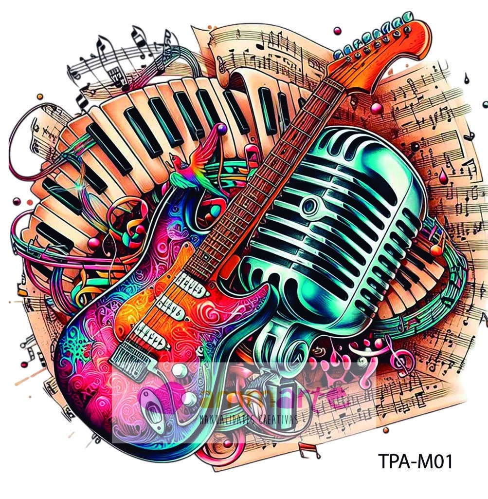 TRANSFER TEXTIL MÚSICA TPA-M01