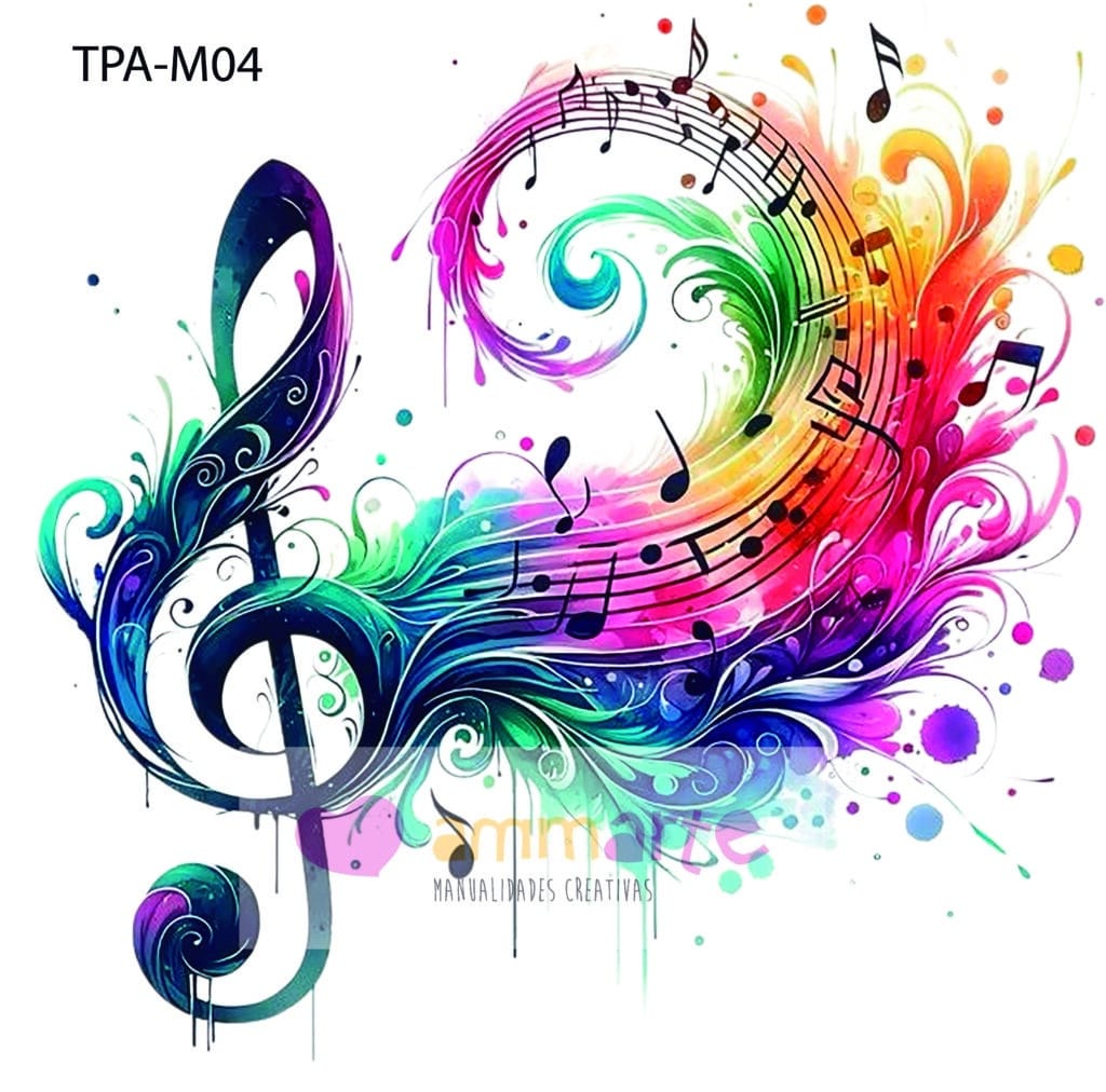 TRANSFER TEXTIL MÚSICA TPA-M04
