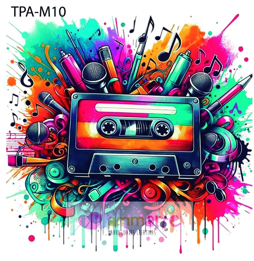 TRANSFER TEXTIL MÚSICA TPA-M10