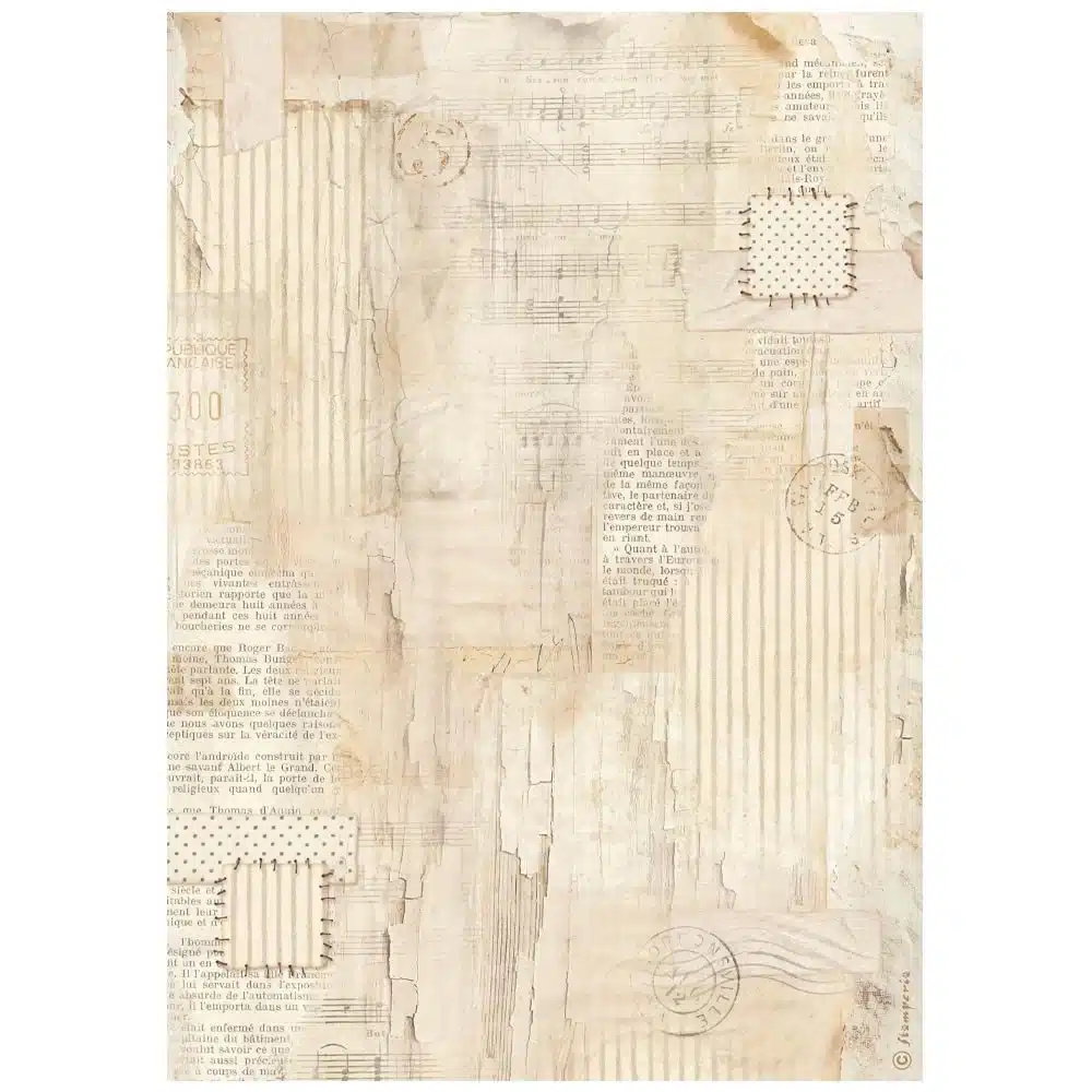 Papel de arroz Background Pattern Family Stamperia 21x30cm