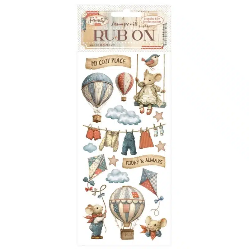 Rub-on Globos Family Stamperia